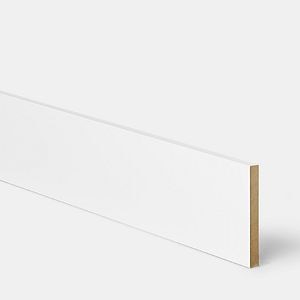 Plinta de bucatarie, MDF, alb, aspect lucios, 2400mm x 16 mm x 150 mm  GoodHome Stevia & Garcinia