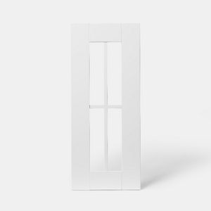 Front usa cu sticla, 30 cm, alb, mat • GoodHome Alpinia