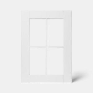 Front usa cu sticla, 50 cm, alb, mat • GoodHome Alpinia