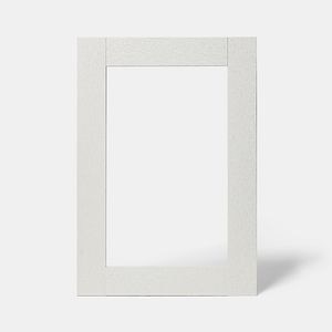 Front usa cu sticla, 50 cm, crem, finisaj lemn • GoodHome Alpinia