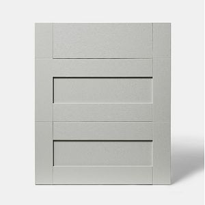 Front usa cu 3 sertare, 60 cm, gri, mat  GoodHome Alpinia