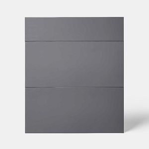 Front usa 3 sertare, negru, 60 cm • GoodHome, Stevia
