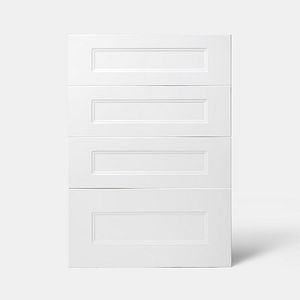 Front usa cu 4 setare GOODHOME Artemisia, 49.7 x 71.5 cm, MDF, alb