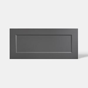 Front usa cu 2 sertare, 80 cm, gri, mat • GoodHome Artemisia