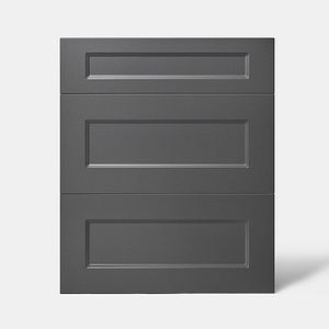 Front usa cu 3 sertare, 60 cm, gri, mat • GoodHome Artemisia