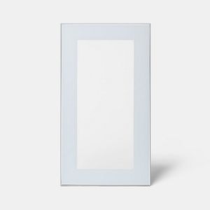 Front usa sticla glazurata, 40 cm, alb • GoodHome Winterana