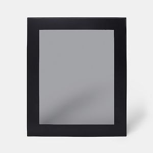 Front usa sticla fumurie, 60 cm, negru, sticla si MDF  GoodHome Winterana