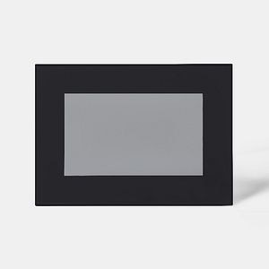 Usa dulap cu geam GOODHOME Winterana, 50 x 35.6 x 2 cm, negru