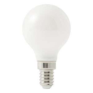 Bec LED, E14, 40W, 2700K, sticla alba, model mini-sfera • Diall