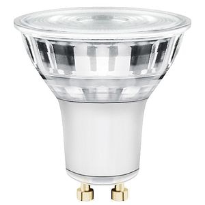 Bec LED, GU10, reflector, 50 W, 2700-4000 K, sticla transparenta • Diall