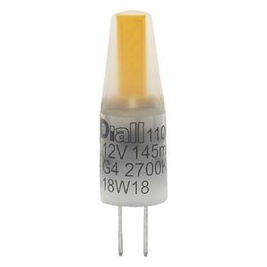 Set 2 becuri LED, G4, 19W, 2700K, forma capsula • Diall