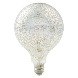 Bec LED, E27, 40W, 1800K, sticla, forma sfera, model pestrit • Diall