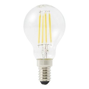 Bec LED, E14, 40W, 2700K, sticla clara, model sferic • Diall