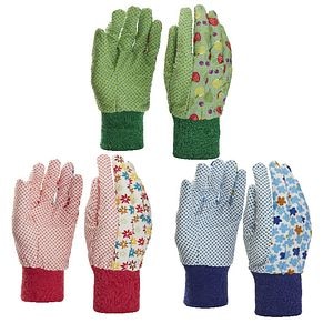 Manusi Verve din bumbac, imprimate, 3 buc/pachet, multicolor 