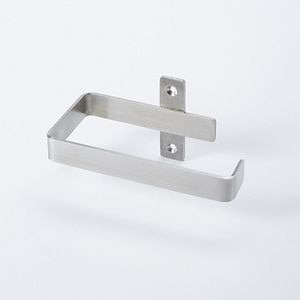 Suport hartie GOODHOME Amantea, 14 x 7 x 7 cm, otel inoxidabil, argintiu