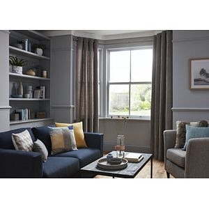Draperie Tiga, gri, 140 x 260 cm • GoodHome