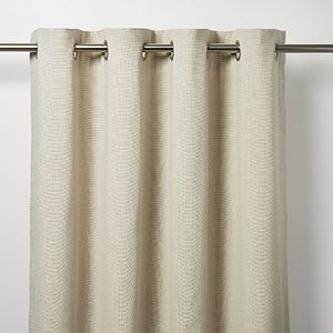 Draperie GOODHOME Tiga, poliester, 140 x 260 cm, crem