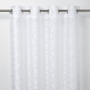 Perdea Succusa, alb, 2.6 x 1.4 m, puncte • GoodHome