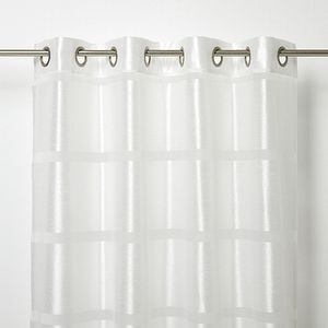 Perdea voal GOODHOME Dokkle, poliester, 140 x 230 cm, alb