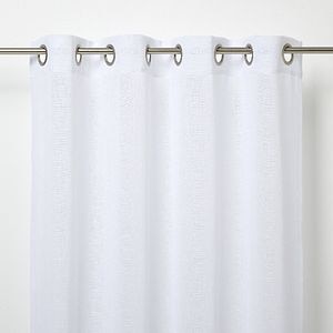 Perdea voal GoodHome Howley, poliester, 140 x 260 cm, alb