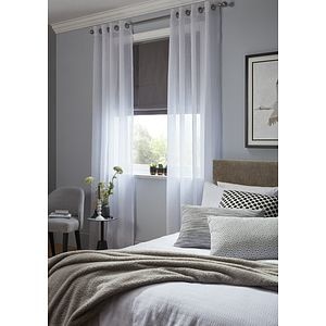 Perdea Yena, alb, 2.6 x 1.4 m • GoodHome