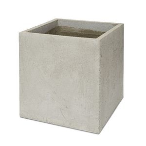 Jardiniera beton, gri, 50 x 50 x 50 cm, forma patrata • Blooma