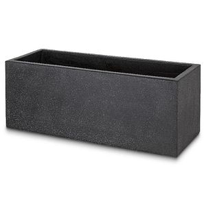Jardiniera beton, gri, 60 x 22 x 22 cm, forma dreptunghiulara • Blooma