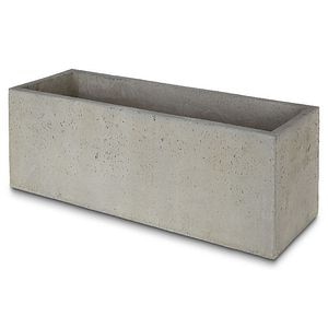 Jardiniera beton, gri, 80 x 28 x 28 cm, forma dreptunghiulara • Blooma