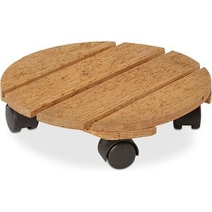 Suport ghiveci VERVE, lemn, 60 cm, maro