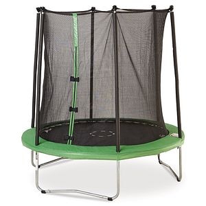 Trambulina de gradina cu plasa, diametru 244 cm, verde