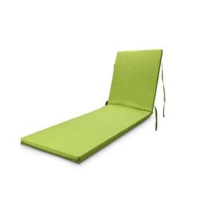 Perna sezlong gradina, verde, forma dreptunghiulara, 55 x 185 cm • Cocos