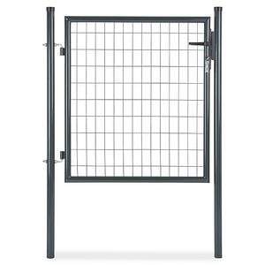 Poarta cu stalp, simpla, gri, 100 x 100 cm • Blooma