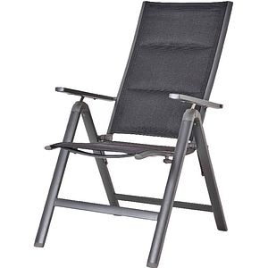 Scaun de gradina si terasa GoodHome Batz, negru, metalic, pliabil, 59 x 110 x 69 cm