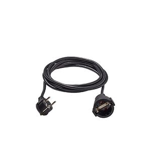 Cablu Prelungitor 1 priza,fisa stecher, negru, 16 A, H05VV-F, 1.5 mmp x 3 m • Diall