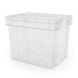 Ladita compacta, 389 x 288 x 308 mm, 24 L, transparenta