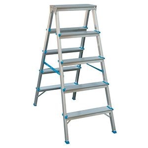 Scara aluminiu, 2 x 5 trepte, 108 cm  Mac Allister