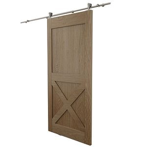 Kit glisare usa lemn cu perie, otel inoxidabil 