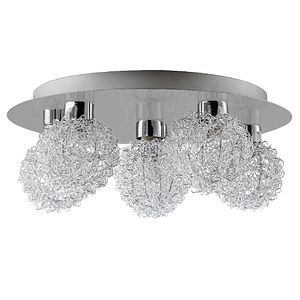 Plafoniera LED, 6 x 40 W, argintiu, metal • Colours Caleus