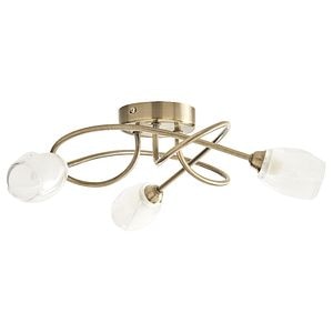 Plafoniera, 3 x 28 W, auriu, metal si sticla • Colours Egeria