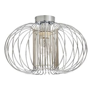 Plafoniera, 1 x 60 W, argintiu, metal • Colours Filum