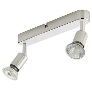 Sild cu 2 sporturi, GU10, IP20, argintiu • Coulours Sasha