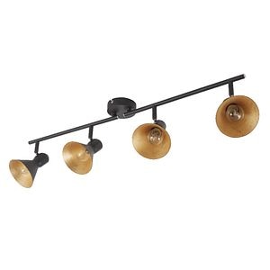 Plafoniera LED, neagra, 4 x 120 W, E 14, 240 V, metal • Kedros