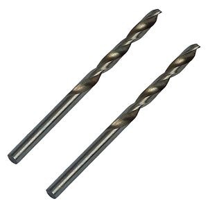 Burghiu pentru metal Forge Steel, HSS DIN 338, 2 bucati, negru, 2.5 x 57 mm, otel