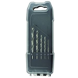 Set burghie pentru metal Universal, HSS, 5 bucati, negru, 65 x 22 mm, otel forjat