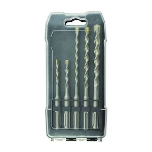 Set burghiu pentru beton Universal Fit, SDS plus, negru, 5 bucati, 200 x 100 x 28 mm, otel forjat