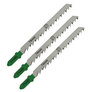 Set 3 lame fierastrau pedular T144D, 74 mm • Universal fit