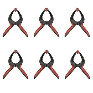 Set 6 cleme cu arc Magnusson, plastic