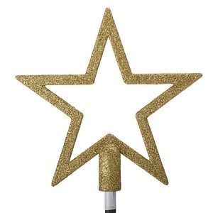 Varf brad stea, 20cm, auriu