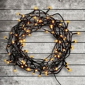 Instalatie de Craciun, 120 LED, 11 m, iluminare alb cald