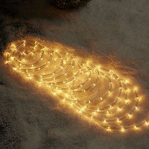 Cablu luminos LED, 8 m, iluminare alb galben